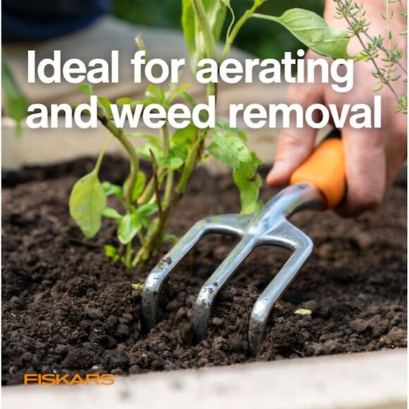 Fiskars 6-in Steel Hand Tiller | Ergonomically Designed & Durable | Model 107227 - Picture 6 of 7